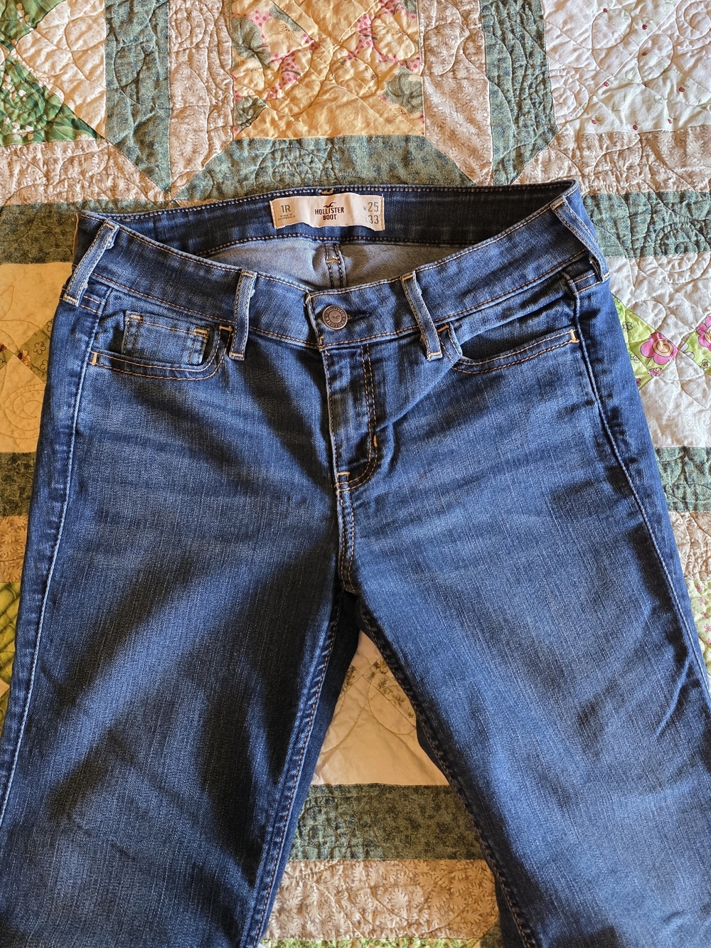 Hollister Women's Dark Blue Skinny Jeans